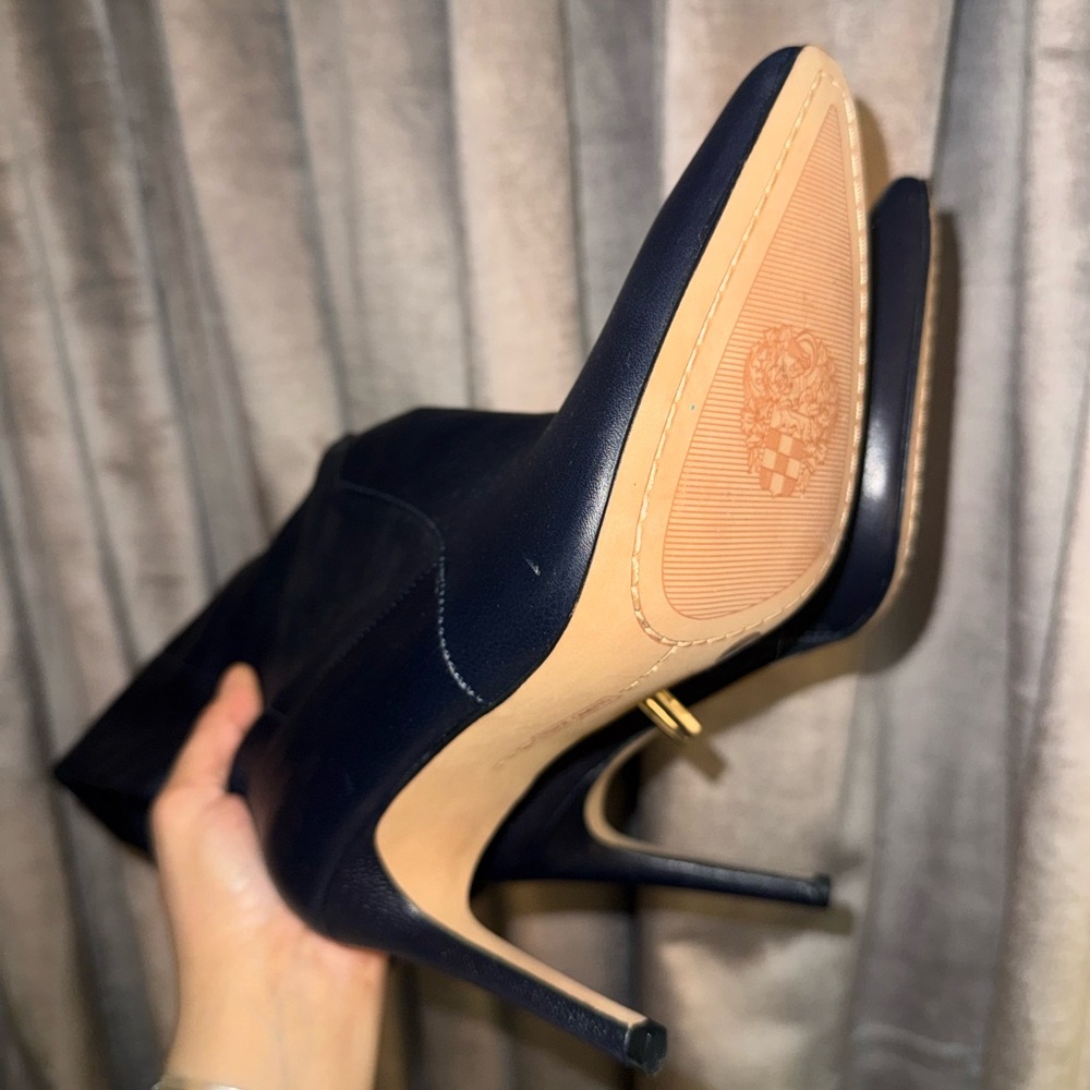 Vince Camuto Black Heeled Boots - Picture 4 of 6